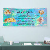 Mint & Gold Whisk Bakkerij Business Heropening bla Spandoek (Beurs)