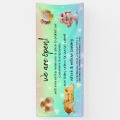 Mint & Gold Whisk Bakkerij Business Heropening gro Spandoek (Verticaal)