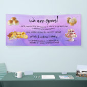 Mint & Gold Whisk Bakkerij Business Heropening paa Spandoek (Beurs)