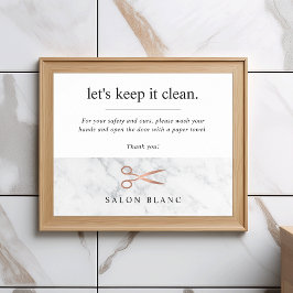 Mint & Gold Whisk-bakkerij Handwas Poster