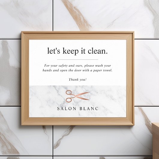 Mint & Gold Whisk-bakkerij Handwas Poster