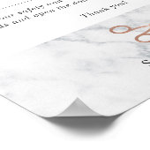 Mint & Gold Whisk-bakkerij Handwas Poster (Hoek)