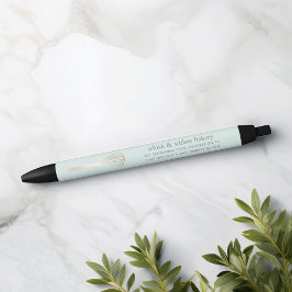Mint & Gold Whisk | Bakkerijen en cateringbedrijve Zwarte Inkt Pen