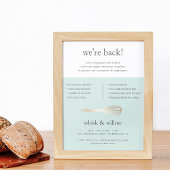 Mint & Gold Whisk Business Heropening Poster