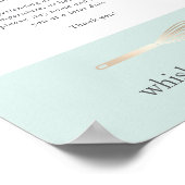 Mint & Gold Whisk | Welkom Bakery Covid Poster (Hoek)