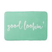 Mint Good Lookin' Calligraphy Script Bath Mat (Voorkant)