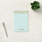 Mint Gouden Glitter Zebra Post-it® Notes (Kantoor)