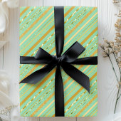 Mint & Gouden Streep Luxe Cadeaupapier