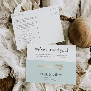 Mint & Gouden Whisky Heropening van de bakkerij Briefkaart