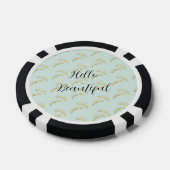 Mint Gouden Wimpers Poker Chips (Enkel)