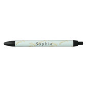 Mint Gouden Wimpers Zwarte Inkt Pen (Voorkant)