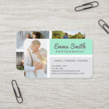 Mint & Gray Fotografie Logo Persoonlijk