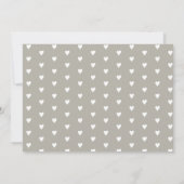 Mint Gray Woodland Fox Hegel Baby shower Kaart (Achterkant)