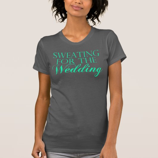 Mint & Gray Zweten Voor De Bruiloft. Singlet T-shirt (Voorkant)