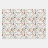 Mint Gree Baby zijn koude buiten de winter Baby sh Inpakpapier Vel (Voorkant)