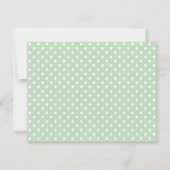 Mint Green ABC-blokken | BABY SHOWER Bedankkaart (Achterkant)