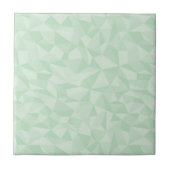 Mint Green Abstrac Mosaic Geometric Pattern Tegeltje (Voorkant)