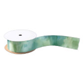 Mint Green Abstract Christmas Satijnen Lint (Spoel)