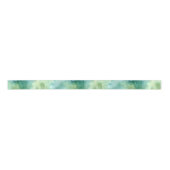 Mint Green Abstract Christmas Satijnen Lint (Voorkant)