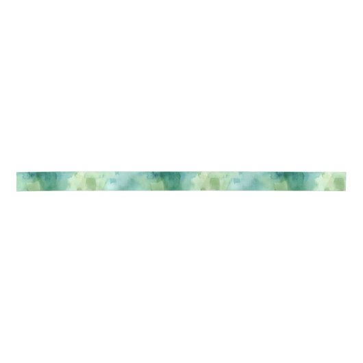 Mint Green Abstract Christmas Satijnen Lint (Voorkant)