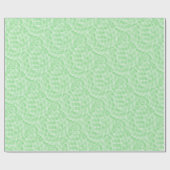 Mint Green Abstract Pattern Wrapping Paper Cadeaupapier (Vlak)