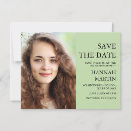 Mint Green Afstuderen 2 Foto Save Date