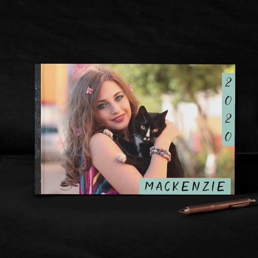 Mint Green Afstuderen | Moderne fotopartij voor Af Gastenboek