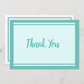 Mint Green All Occasion Bedankkaart (Voorkant / Achterkant)