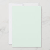 Mint Green Alluring Succulent Wedding Kaart (Achterkant)