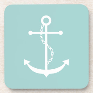 Mint Green Anchor Onderzetter
