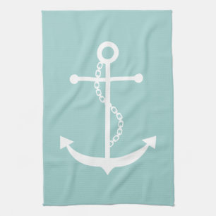 Mint Green Anchor Theedoek