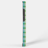 Mint Green and Blue Plaid Phone Case Samsung Galaxy Hoesje (Rechterkant)