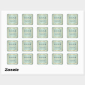 Mint Green and Gold Labels Square (Vel)