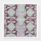 Mint green and lavender purple patterns AI art  Servet (Voorkant)