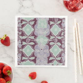 Mint green and lavender purple patterns AI art  Servet