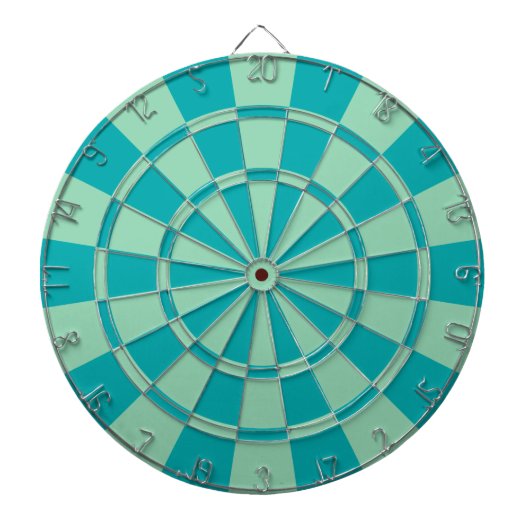 Mint Green And Teal Dartbord (Voorkant)