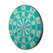 Mint Green And Teal Dartbord (Voorkant Rechts)