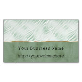 Mint Green Animal Business name website Magnetisch Visitekaartje (Voorkant)