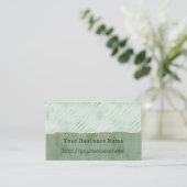 Mint Green Animal Business name website Visitekaartje (Staand voorkant)