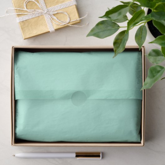Mint Green Aqua Tiffany Metallic Tissuepapier (Geschenk)