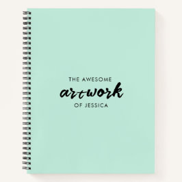 Mint Green Artist Sketchbook Notitieboek