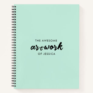 Mint Green Artist Sketchbook Notitieboek