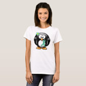 Mint Green Awareness Ribbon Penguin T-shirt (Voorkant volledig)