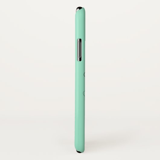 Mint Green Awareness Ribbon with Butterfly Case-Mate iPhone Case (Achterkant / rechts)