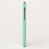 Mint Green Awareness Ribbon with Butterfly Case-Mate iPhone Case (Achterkant/links)