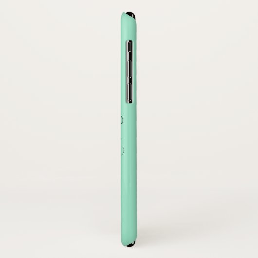 Mint Green Awareness Ribbon with Butterfly Case-Mate iPhone Case (Achterkant/links)