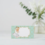 Mint Green  Baby Princess Visitekaartje (Staand voorkant)