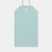 Mint Green Baby shower Party Favor Cadeaulabel (Achterkant)