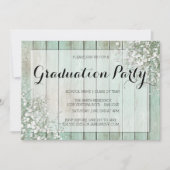MINT GREEN BABY'S BREATH GRADUATION ARTITY KAART (Voorkant)