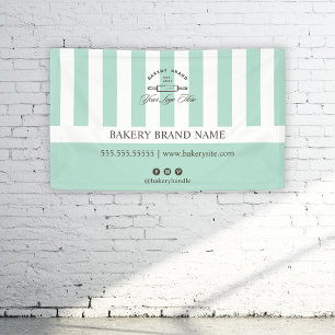 Mint Green Bakery Logo Social Media Event Spandoek